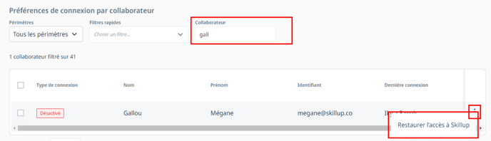 Reactivate a collaborator